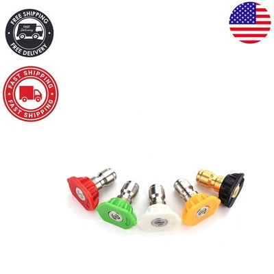 Professional Grade Pressure Washer Nozzle Tips Set   5 Angles & 4000 PSI Power