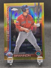 2025 Topps Pro Debut Chrome Brooks Brannon True Gold Refractor /50 Red Sox