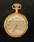 Vintage Elgin Dueber Special 25 Year Gold Tone Elegant Pocket Watch ~ WORKS!