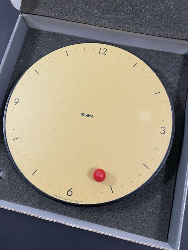 Reloj de Pared MOMA Minimalista Moderno Diseñador Timesphere Gideon Dagan Magnético Raro Foto 3 de 4