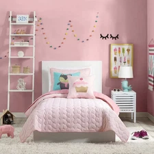2Pc Twin Helaine Kids' Quilt Set Pink - Urban Playground