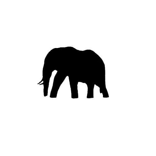 ELEPHANT SILHOUETTE unmounted rubber stamp, Africa, wild animal safari #17 - Picture 1 of 2