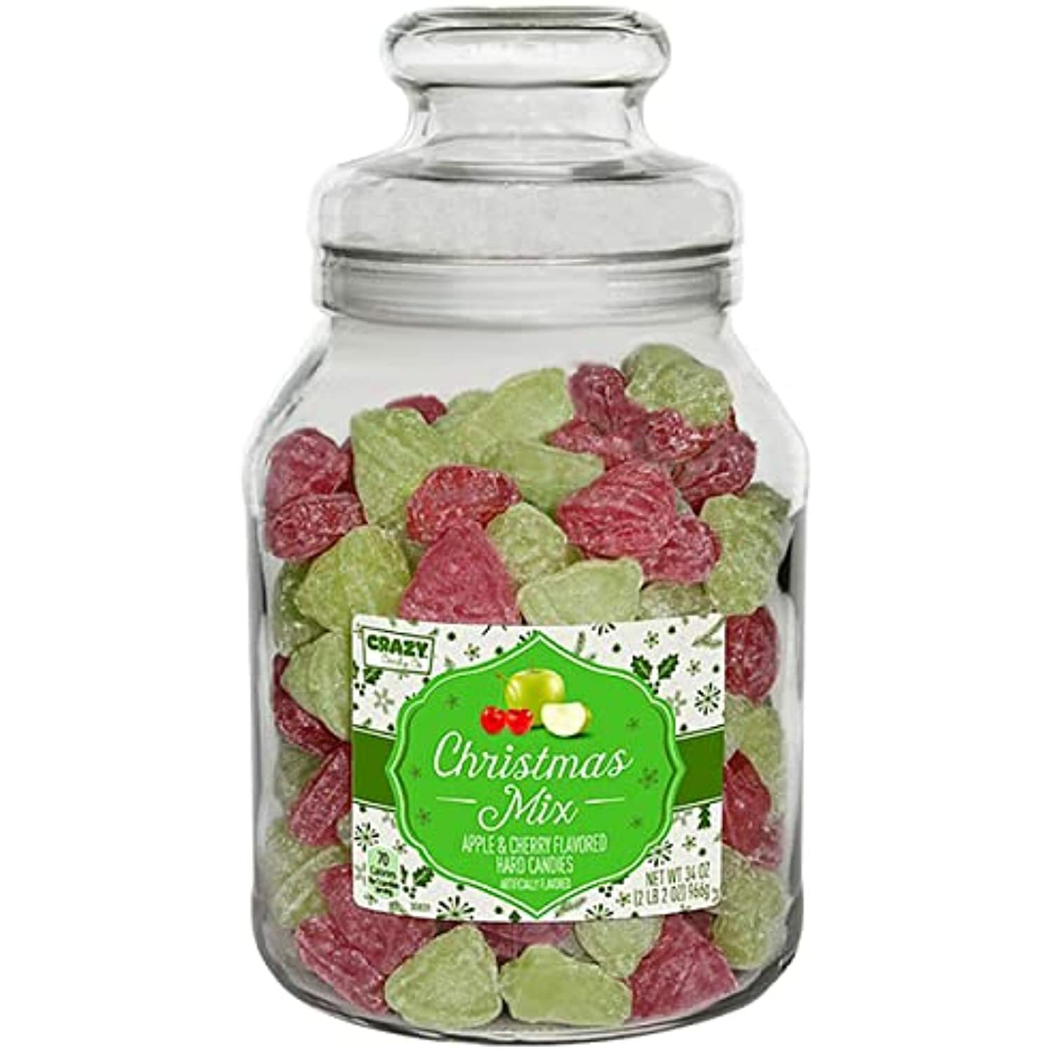 Crazy Candy Co Fruit flavored Jumbo Size Hard Candy Assorted