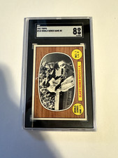 1967 Topps Baseball Card #153 World Series Game 3 Paul Blair SGC 8 Just Graded