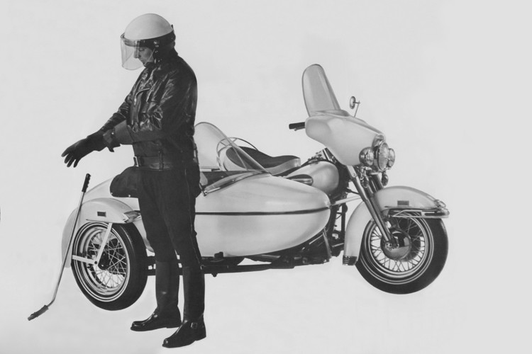 Harley Davidson 1972 FLH Electra Glide Police Sidecar motorcycle