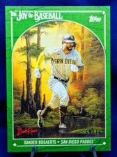 Xander Bogaerts 2023 Topps X Bob Ross The Joy of Baseball Sap Green #'D /75