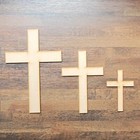 Wooden Large Classic Cross Craft Shape 5-60cm MDF Embellishment Decoration 01