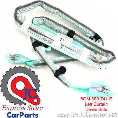 5GM880741H VOLKSWAGEN NEW GENUINE OEM GTI LEFT HEAD CURTAIN UNIT