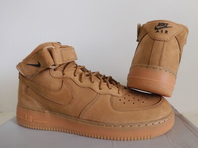 NIKE AIR FORCE 1 MID 07 PREMIUM QS FLAX-WHEAT SZ 11 
