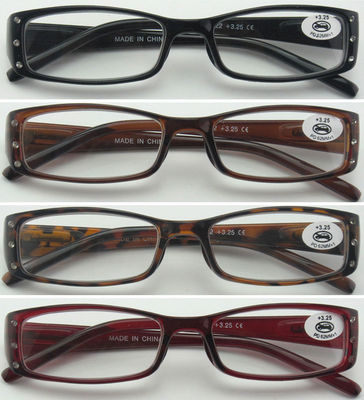 L22 Hervorragende Qualität Damen Lesebrille/Federscharniere & ausgefallener Diamant Stil