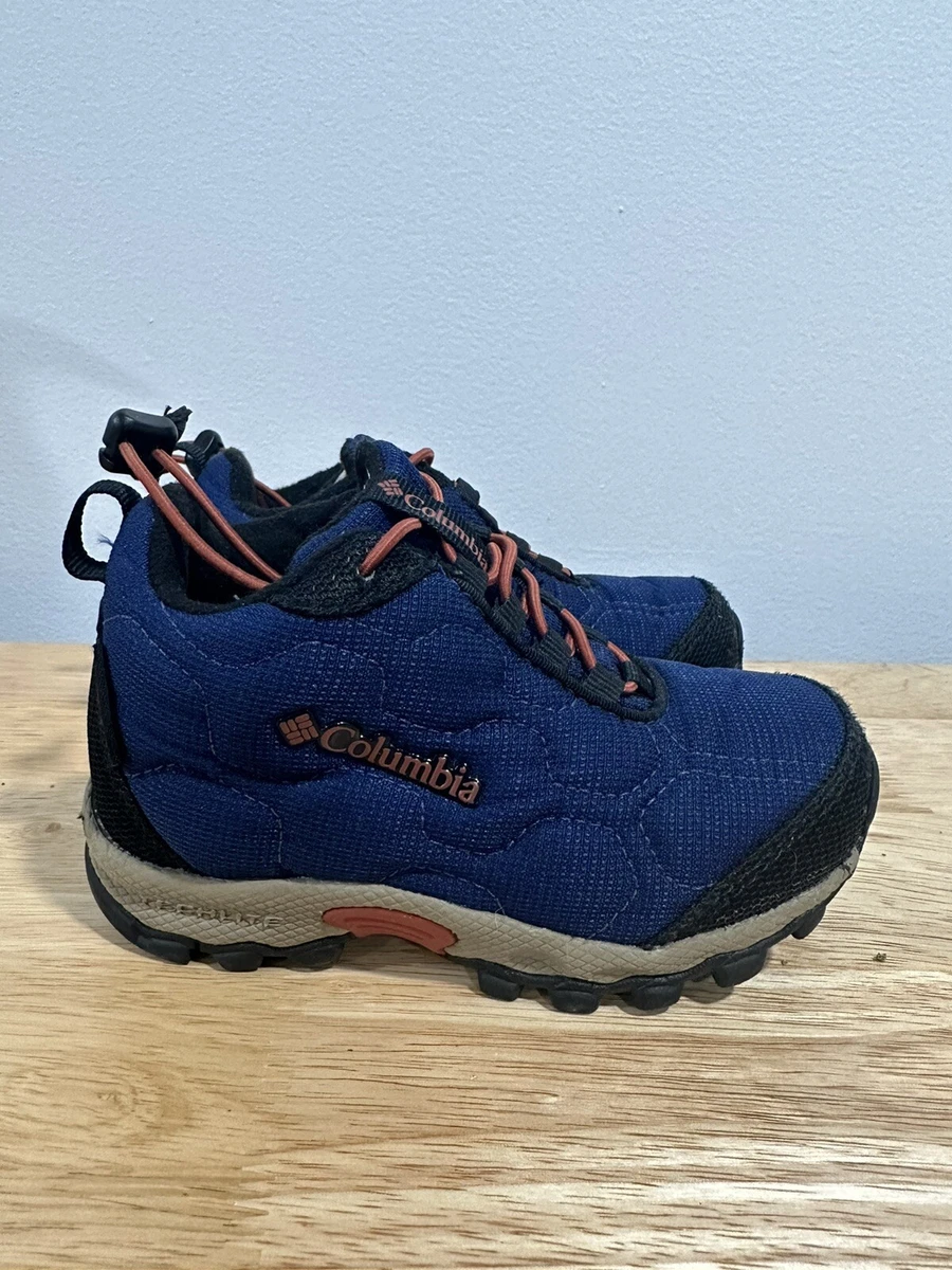Columbia Boys Firecamp Mid 2 WP BC1201 415 Blue Hiking Shoes
