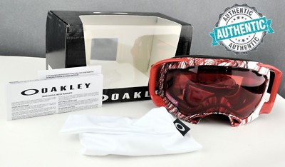 Brand New Authentic Women's Oakley Splice Snow Topography Red