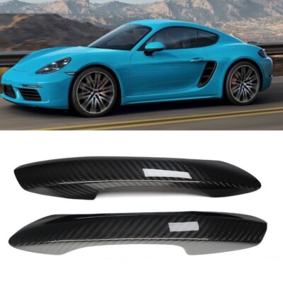 Real Carbon Fiber Door Handle Cover for Porsche 718 Boxster 982 991 Cayman GTS