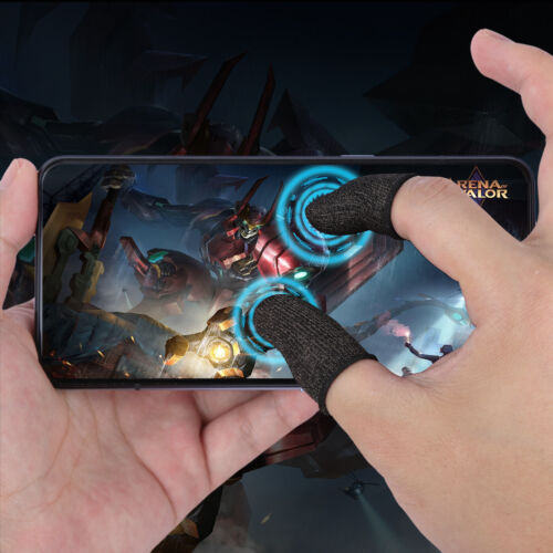 5 Pairs Screen Gaming Finger Sleeve Game Controller Mobile Sweatproof Gloves US - Picture 9 of 12