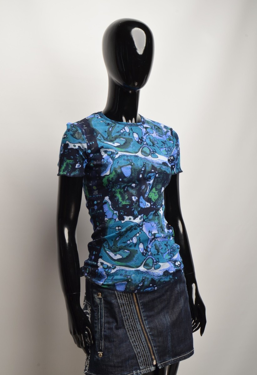 Vintage Iconic JPG Jean Paul Gaultier Mesh Bacteria SS 2001 Short