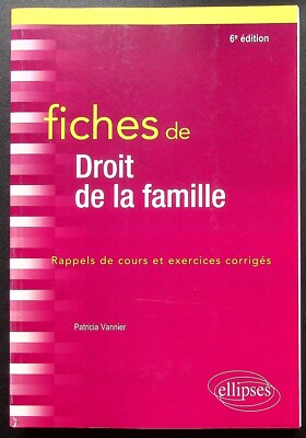 FAMILIENRECHTSBLÄTTER - LIZENZ 1 RECHTS - CRFPA UND ENM - ELLIPSEN 2021