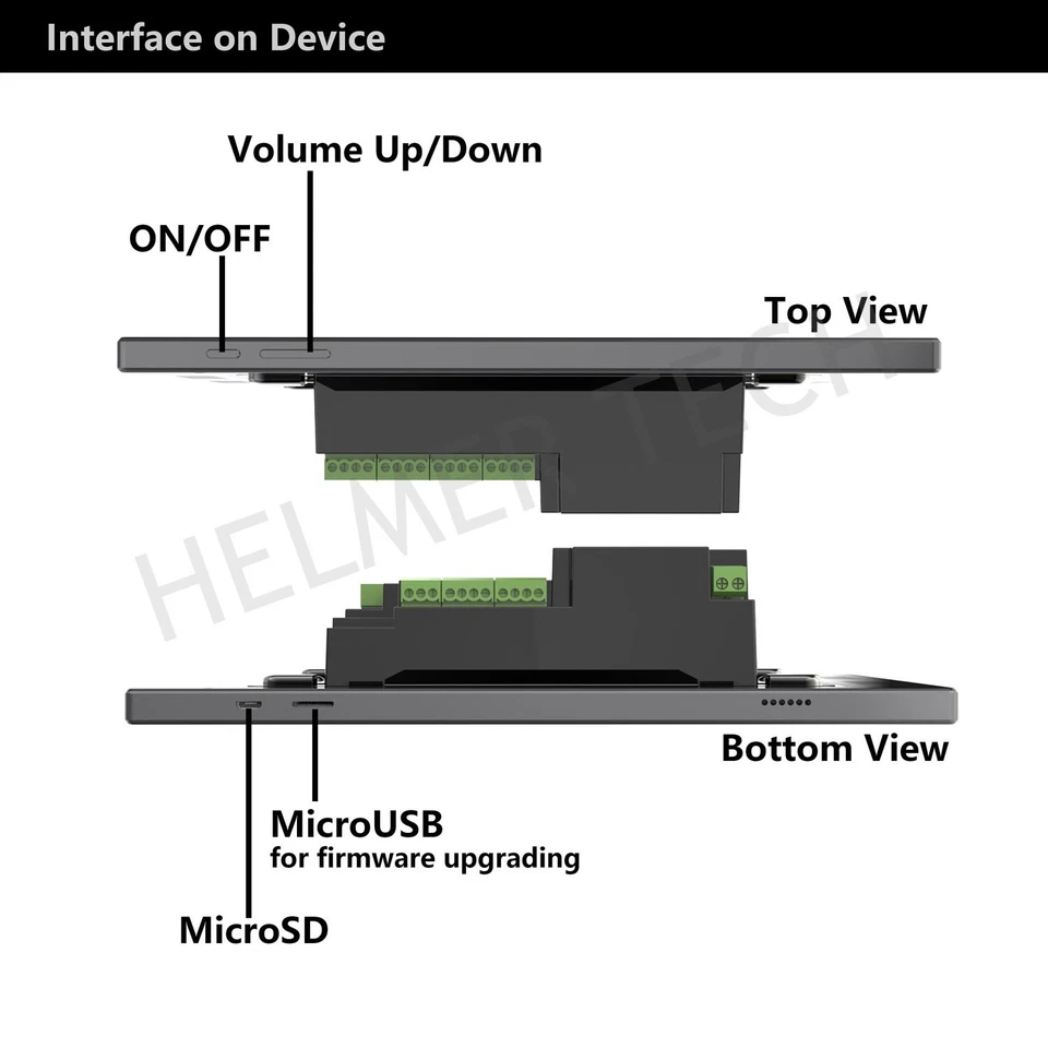 10" Touch Screen In Wall Amplifier Home Multizone Stereo Audio Controller - Image 4 of 4