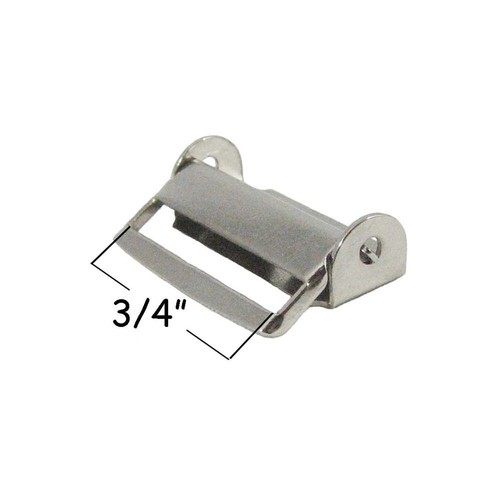 50 Aufnähen Ratsche Schieberegler - 3/4" Hosenträgerclips/Hardware - Nickel - Bild 2 von 4