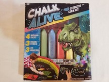 2020 Chalk Alive DINOSAUR Theme 4D Interactive Chalk Art NEW NIB