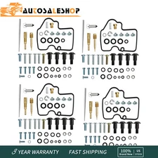 4SETS Carburetor Repair Rebuild Kit Gaskets Jets For 1999-2002 Yamaha YZF R6 600