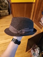 Vtg Stetson All American Men's Sz. Small / Medium Wool Blend Brown Fedora Hat