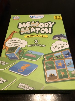 Skillmatics Memory Match Animal Planet 2 Ways To Play New Sealed
