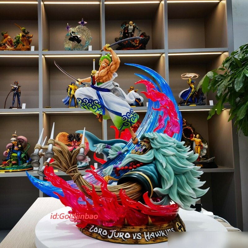 JIMEI Palace One Piece Wano Zoro VS Hawkins Resin Statue In Stock