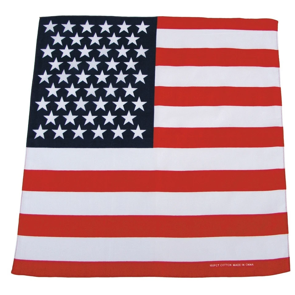 Bandana Nickituch Kopftuch Halstuch Biker USA Fahne Tuch Maske  - Bild 1 von 1