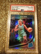 Asia Durr 2019 New York Liberty Prizm Optic Silver Holo Refractor WNBA PSA 10