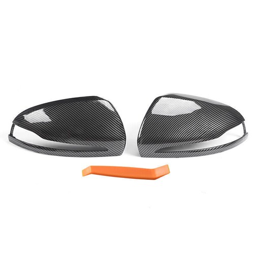 For Mercedes Benz C E W205 W213 W222 W257 W253 Mirror Cover Carbon Fiber Style - Picture 3 of 8