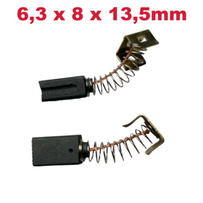 2x Motorkohlen 6,3 x 8 x 13,5mm für Einhell TC-AG 125, 125/850, 115/850