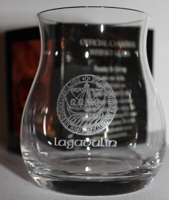 LAGAVULIN ISLAY CREST  OFFICIAL GLENCAIRN CANADIAN WHISKY GLASS