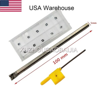 US-C05H SCLCR04( 5mm*100mm )Tungsten Steel Holder +CCGT040102L-F Ceramic insert