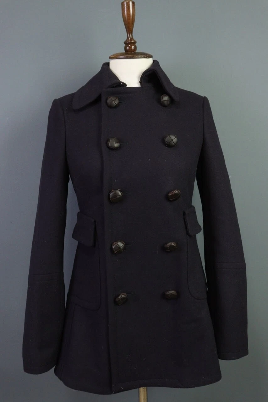 DSQUARED2 Cappotto soprabito lana doppiopetto nero DSQUARED taglia 40