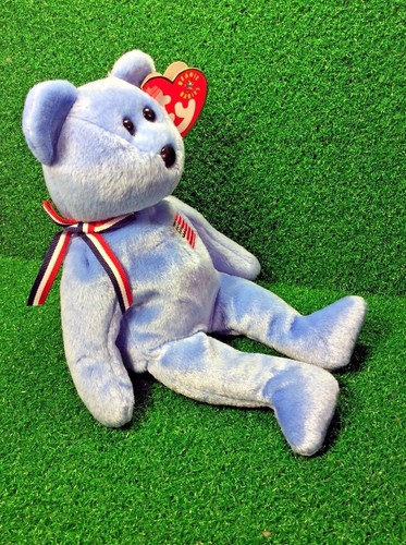 NEW Retired Ty Beanie Baby "America" USA Red Cross Plush Toy MWMT Free Shipping - Picture 4 of 12