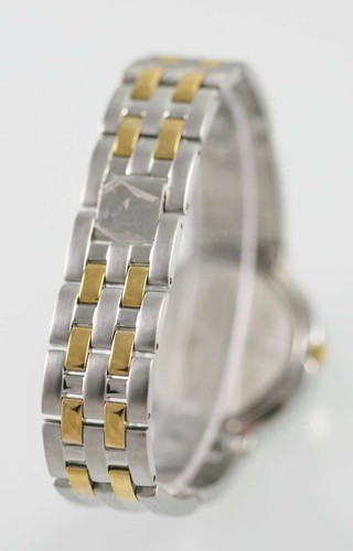 Pulsar Uhr Herren Datum Edelstahl Silber Gold Wasserdicht Schwarz Quarz - Bild 3 von 3