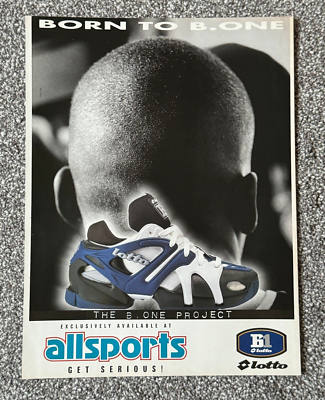 1996 Magazine Picture Advert Picture Allsports B1 B.One Lotto Trainer Ad  90's | eBay UK
