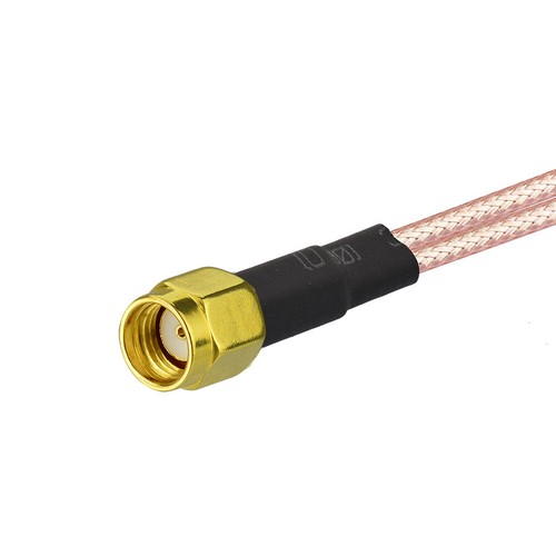RP SMA Male to 2X RP SMA Female RF coax cable Y type splitter pigtail RG316 20cm - Zdjęcie 3 z 3
