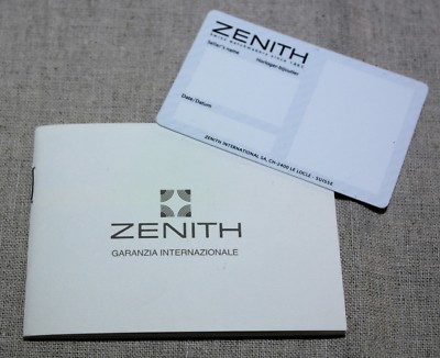 Relojes ZENITH - Guía rápida y manuales de usuario