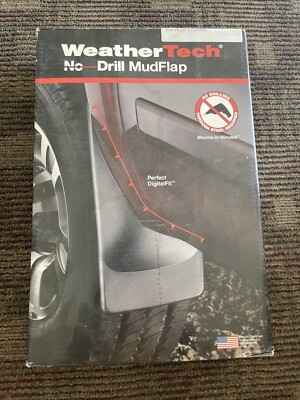 WeatherTech No Drill Mudflaps 120035 Rear Set For Chevy Silverado 2014-2015 Rear