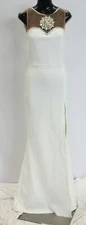 Nova Luxe Women's Fashion Nova Arielle Embellished Bandage Gown BE5 White Medium