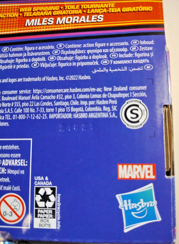 Figura de acción Spiderman Across the Spider-Verse Miles Morales tela giratoria NUEVO - Imagen 14 de 16