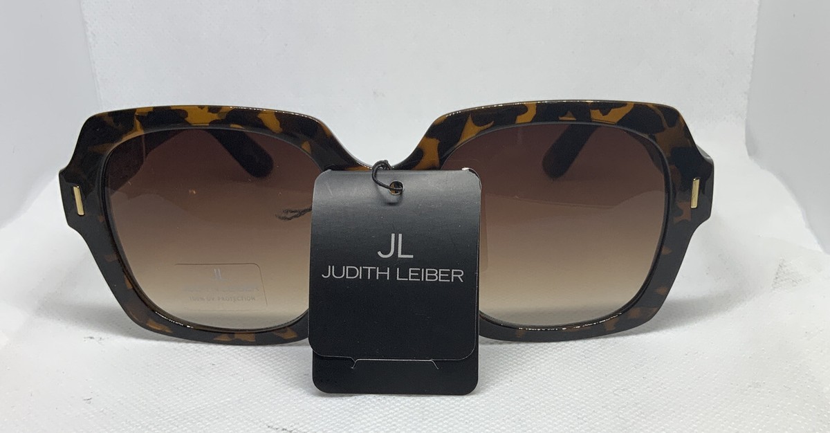 Judith Leiber Sunglasses Tortoise with Gold Accents JL By Judith Leiber Slipper Sunglasses Brown Tortoise  main image 3