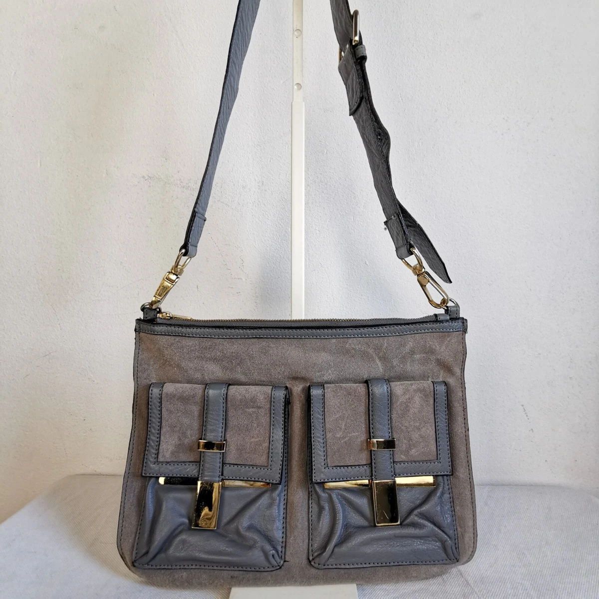 River island sales grey shoulder bag