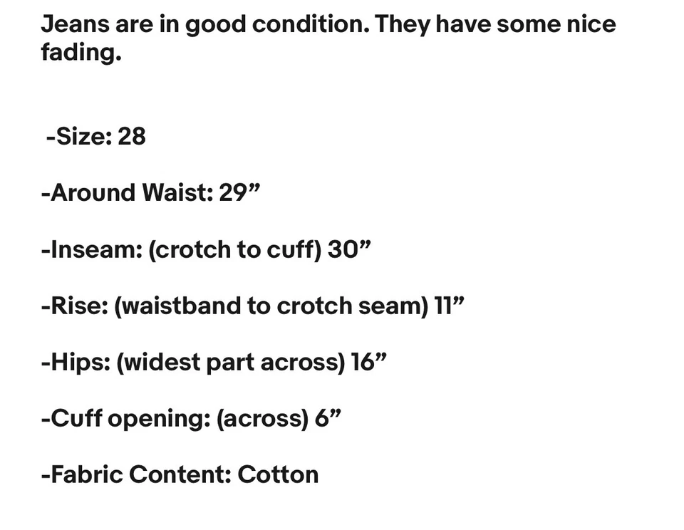 Vintage World PEPE Service High Rise Mom Cotton Denim Jeans Women’s Size 28 - Image 2 of 4