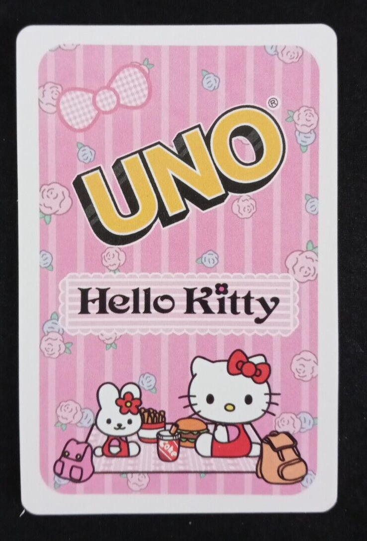 Hello Kitty Uno Card Pink Skip Card | eBay