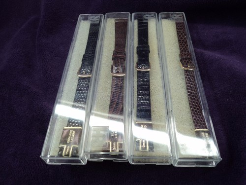 NOS~Seiko GENUINE BLACK BROWN Lizard Watch Band~Signed Buckle~FROM 8MM TO 18MM - Picture 7 of 11