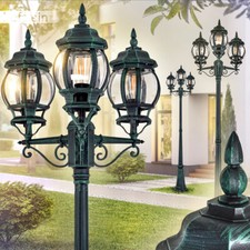 Lampade da giardino sentieri lanterna nero/verde esterno stand lampade candelabri