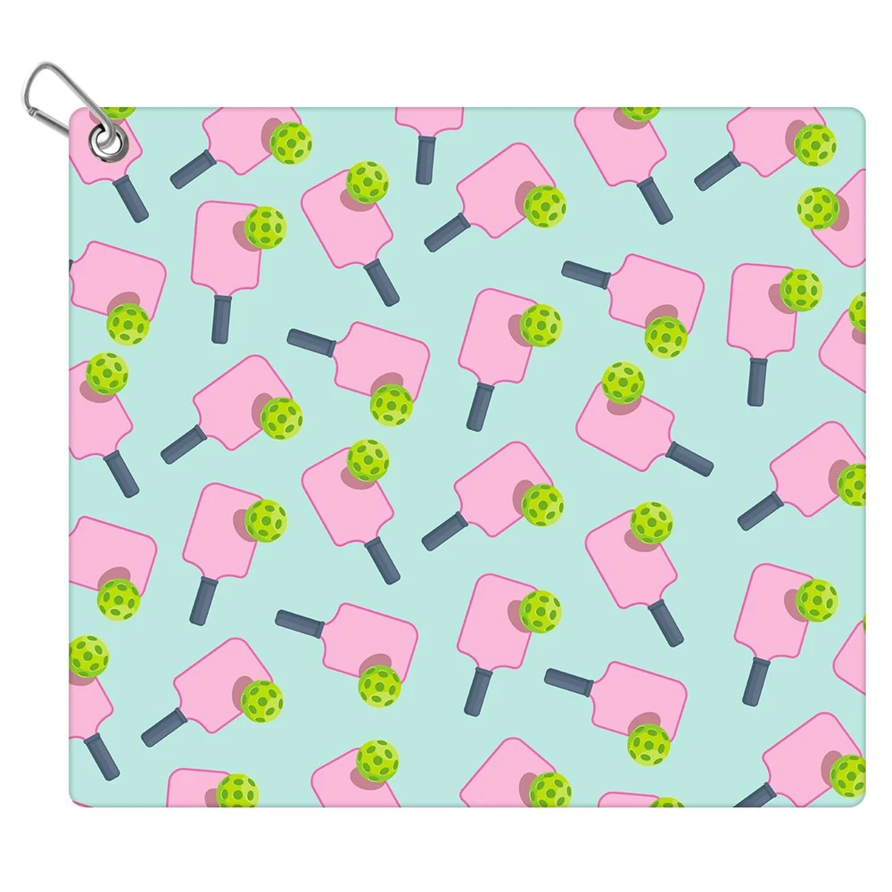 Pickleball Towel 15x17in Pickle Ball Towels for Women with Carabiner Clip Mic...