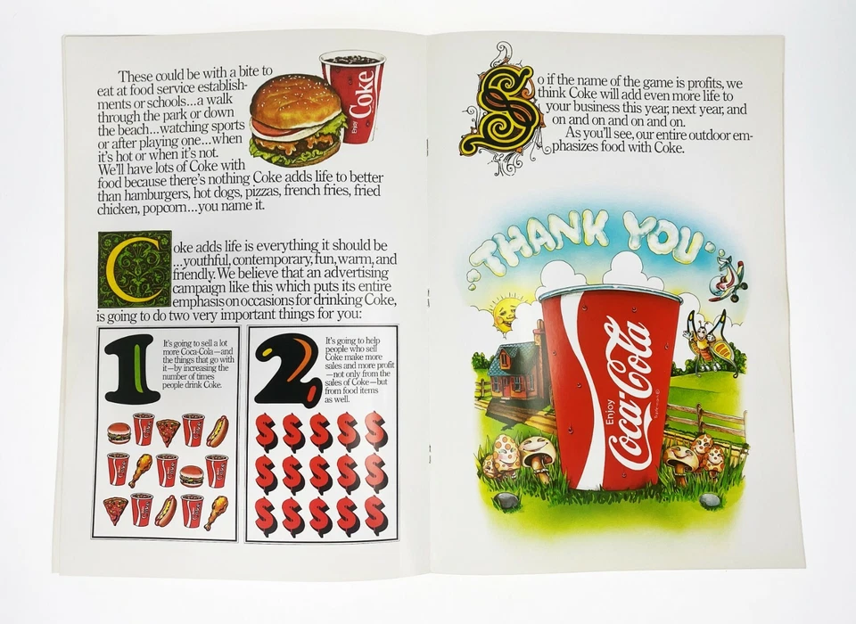 Coke Adds Life Advertising Booklet 11”x16” Coca Cola Vtg 70s Soda Pop Paperback - Image 4 of 4
